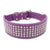 Rhinestone Leather Dog Collar